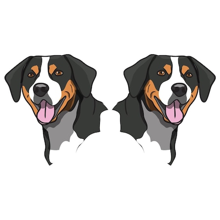 Signmission Greater Swiss Mountain Dog Dog Decal, Dog Lover Decor Vinyl Sticker D-18-Greater Swiss Mountain Dog
